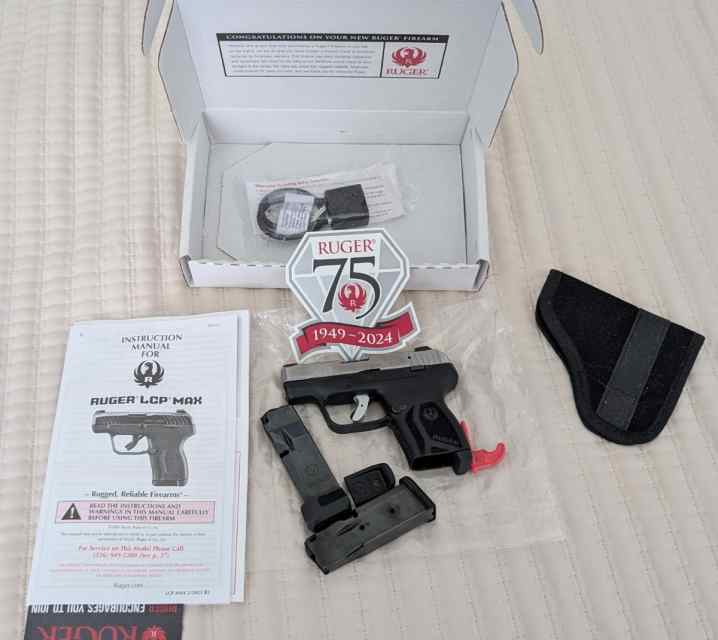Ruger LCP Max 75th Anniversary withflat trigger