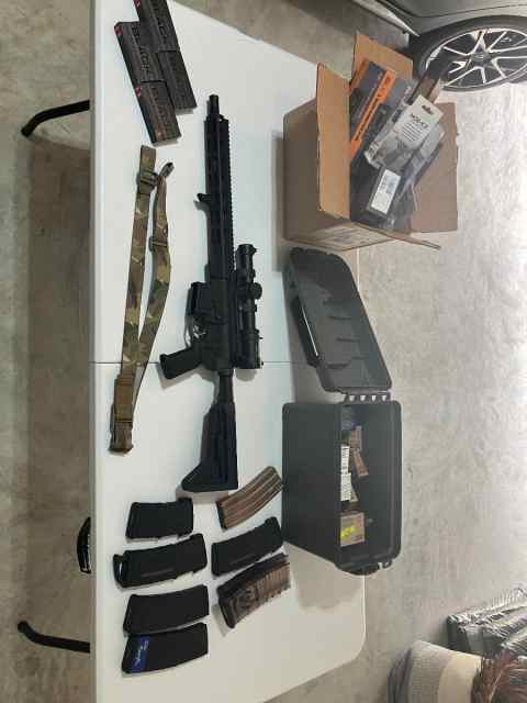 14.8” 556 AR15 with ammo 