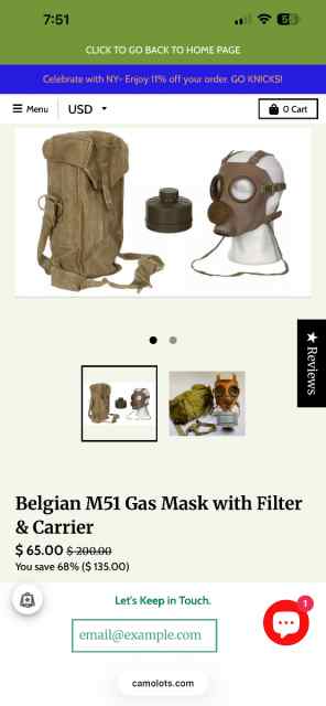 Cold War era gas masks