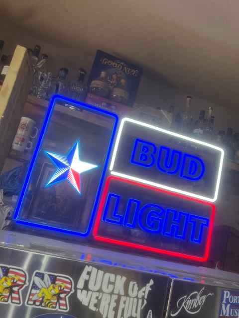 Texas Bud Light Neon sign