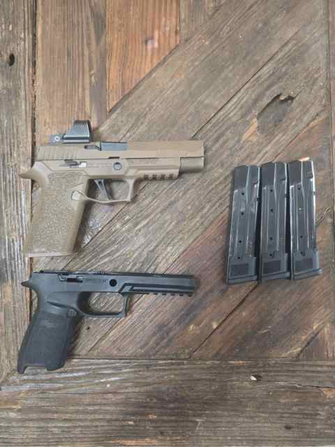 Sig X5 full size p320 with sig romeo red dot 