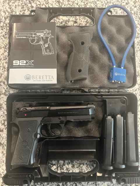 Beretta 92X Centurion – Like New, 3 Mags, Case &amp; E