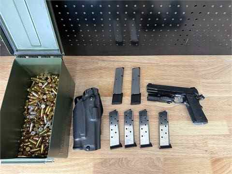 Sig Tac-Ops 45 ACP w/ Safriland, X300, and 1000 rd