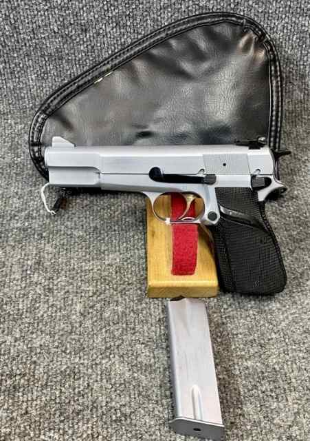 Browning Hi-Power FN Belgium 1981 Silver Chrome