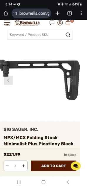 WTB sig folding stock