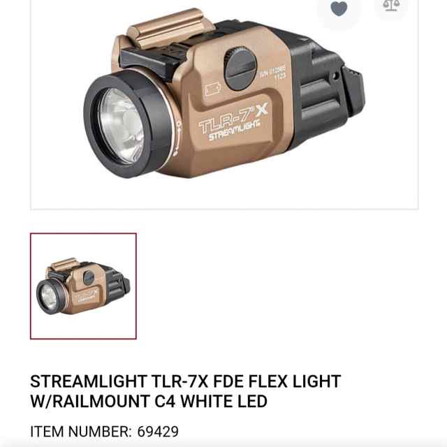 Bnib Streamlight TLR-7x FDE