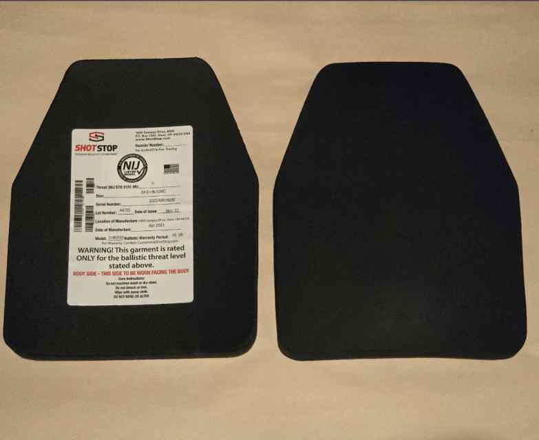 Lightweight Small Shotstop Level III Armor Plates