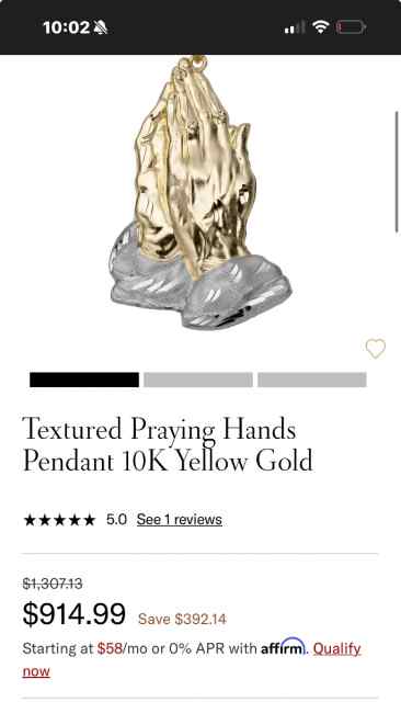 10k pendant 