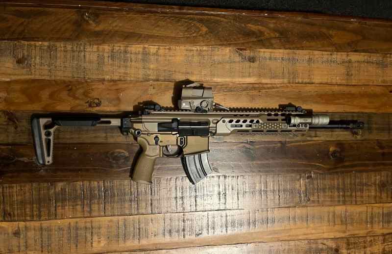 Sig m400 tread 11.5 AR pistol with sig red dot 