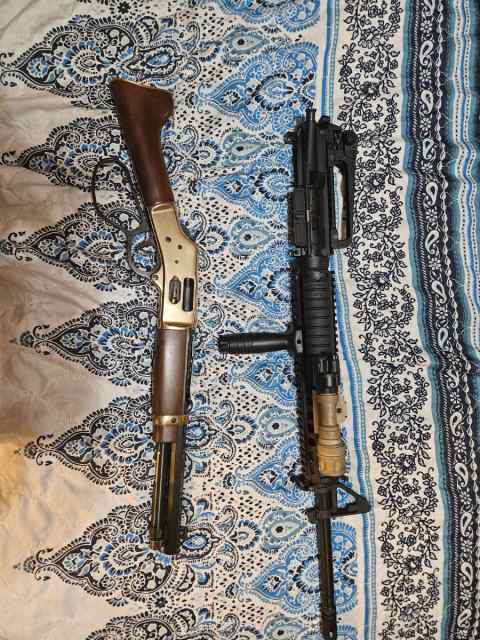 Brass Henry mares leg. 357/38