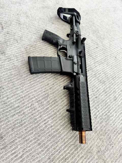 7.5in 223/556 upper - Quad Rail