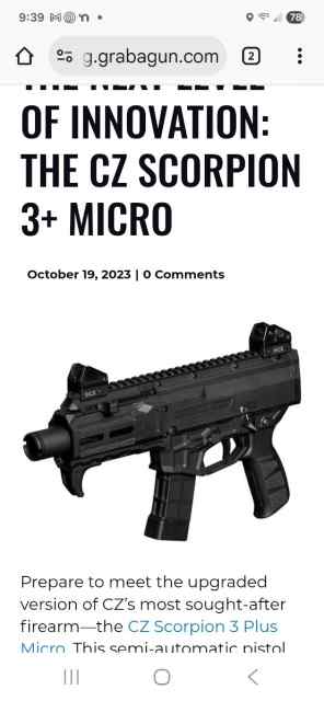 Cz scorpion 3 micro 