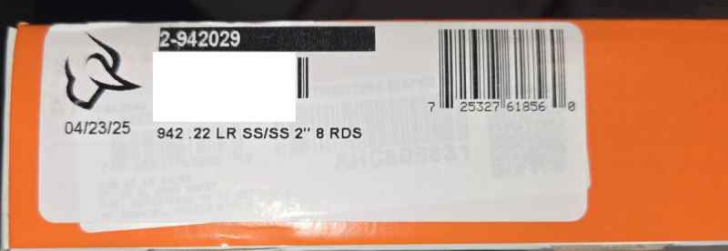 NIB Taurus 942 2&quot; Stainless .22LR 8 shot