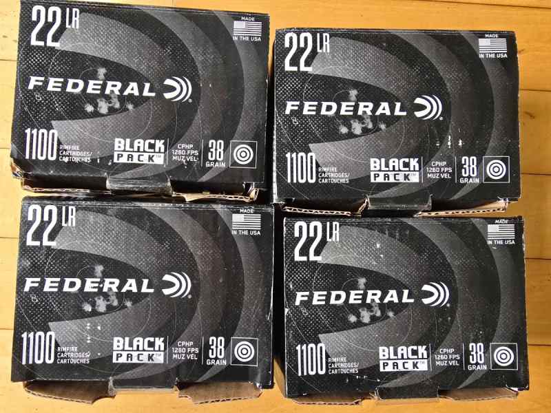 4400 Rounds Federal 38 grain 1260fps 