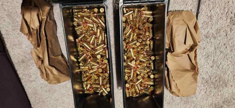 9mm brass ammo 