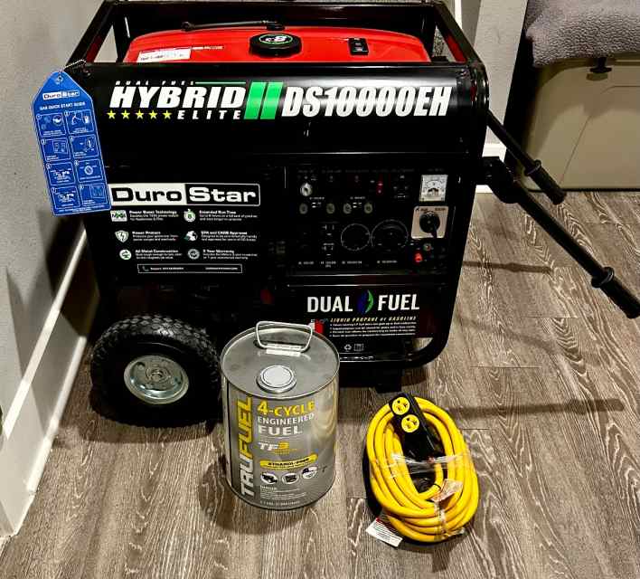 FS/FT New 10K Hybrid DUROSTAR Dual Fuel Generator 