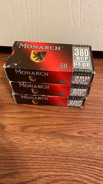 150 rounds of 380 acp ammo 