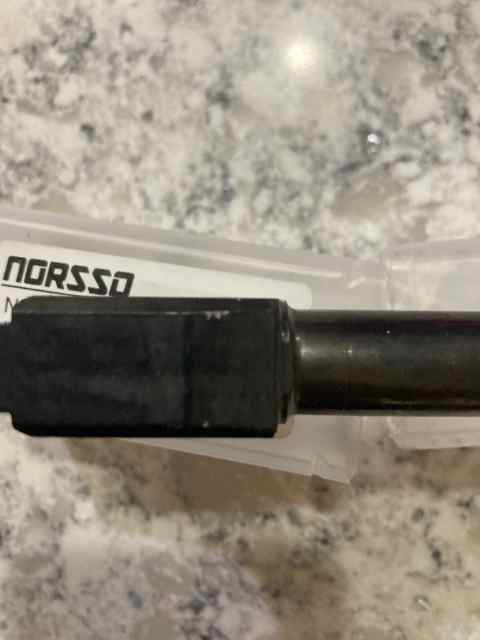 Full-size 9mm threaded Sig P320 barrel, fullsize