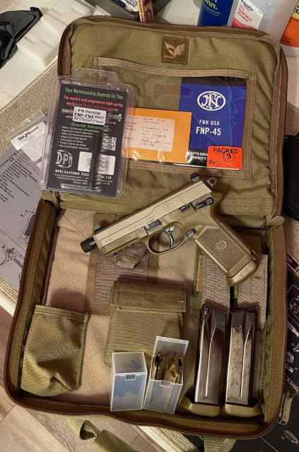 FN FNP-45 Tactical Pistol FDE